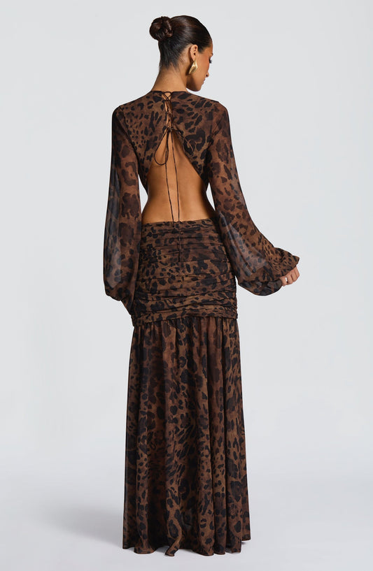Vestido Largo Drapeado Brisa del Alba