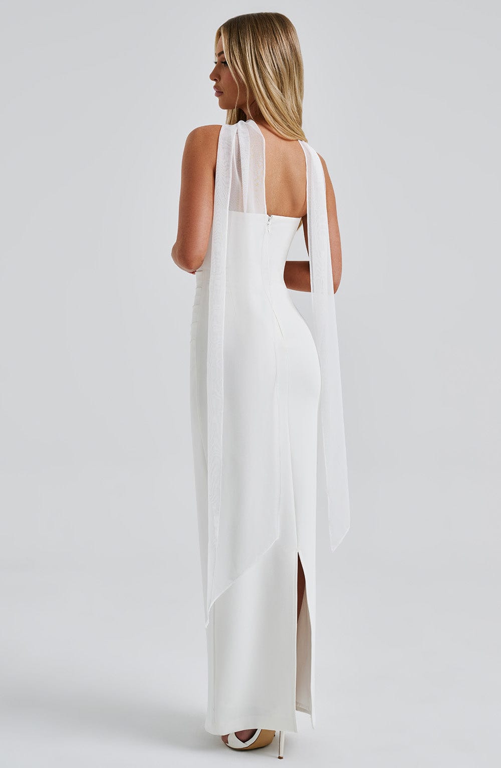 Vestido sin Tirantes Celeste del Alba