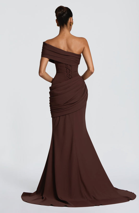 Vestido Drapeado Alba de la Marea