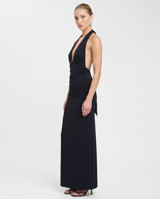 Vestido Largo Halter Riviera de Primavera