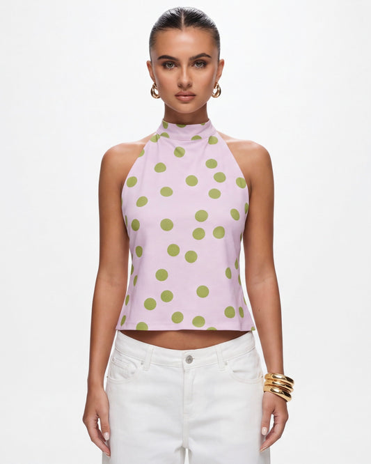 Top de Satén Halter Valle del Sol