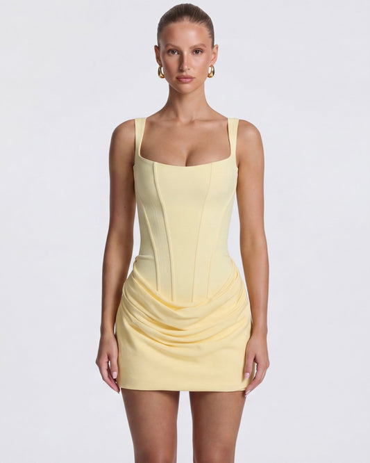 Vestido Corto con Corsé Valle