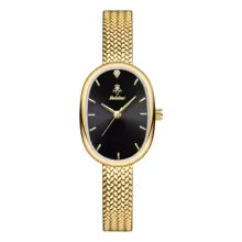 reloj dorado plata