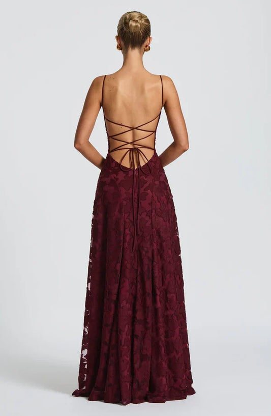 Vestido Largo Floral con Corsé Luz de la Estrella