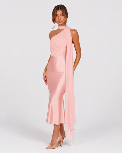 Vestido Midi de Satén Seraphina