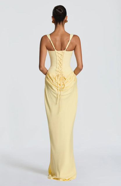 Vestido Drapeado Serena de la Estrella