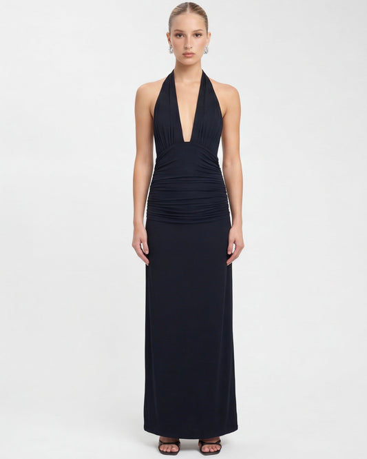Vestido Largo Halter Riviera de Primavera