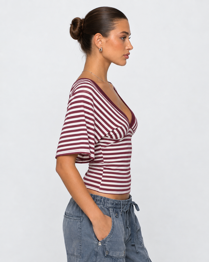 Top de Rayas Perla del Sol