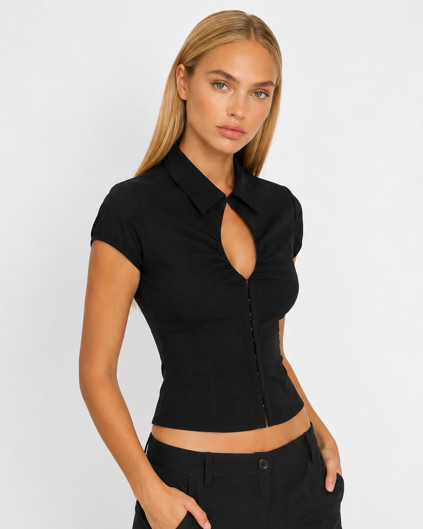 Top Ajustado Rosa del Sol