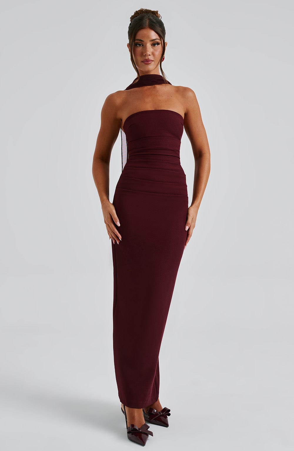 Vestido sin Tirantes Celeste del Alba