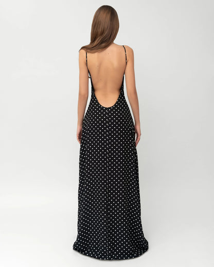 Vestido Largo con Espalda Abierta Estrella de Primavera