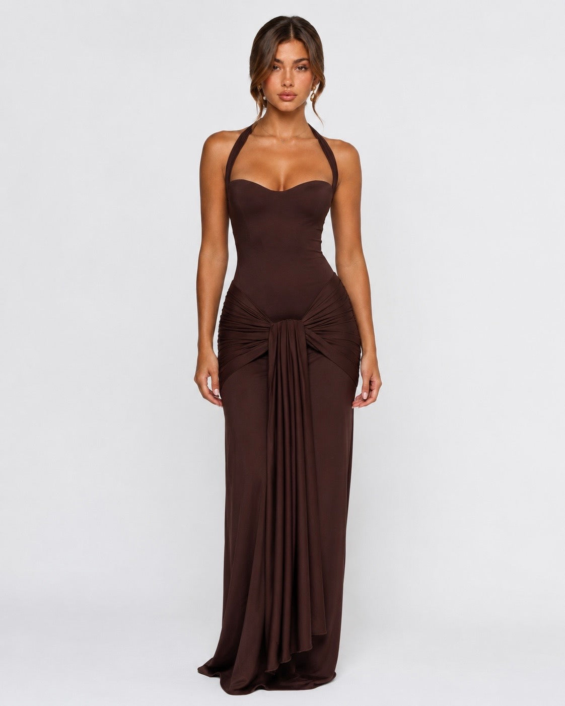 Vestido Largo Halter Brisa