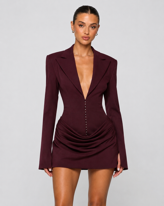Vestido Corto Estilo Blazer