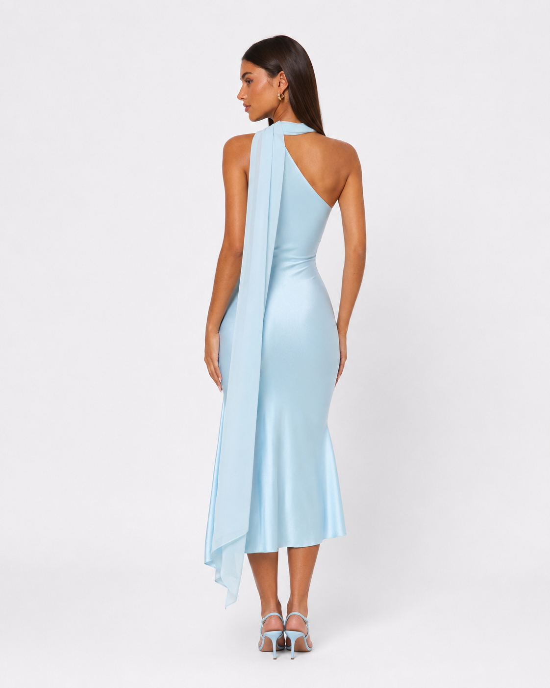 Vestido Midi de Satén Seraphina