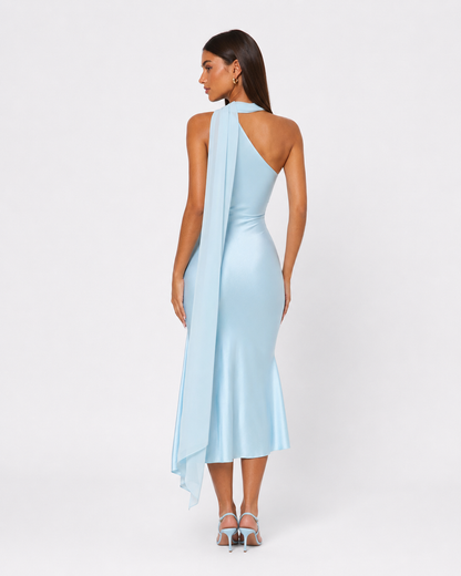 Vestido Midi de Satén Seraphina