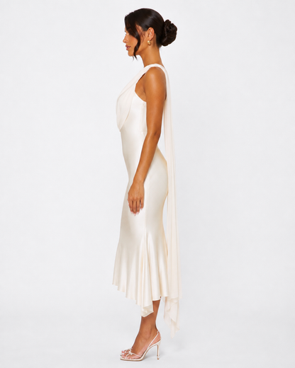 Vestido Midi de Satén Seraphina