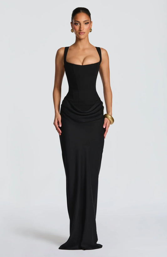 Vestido Drapeado Serena de la Estrella