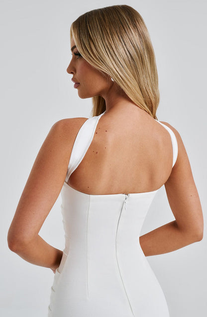 Vestido sin Tirantes Celeste del Alba