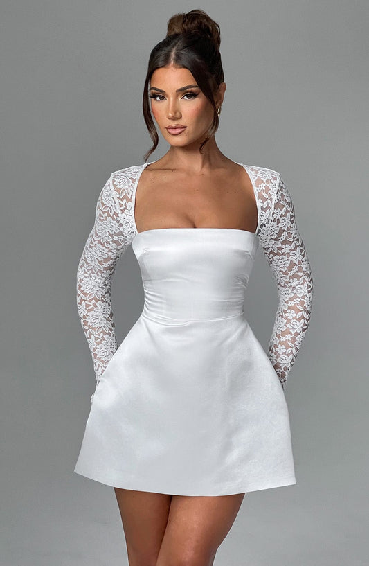 Vestido de Encaje Oliva del Alba