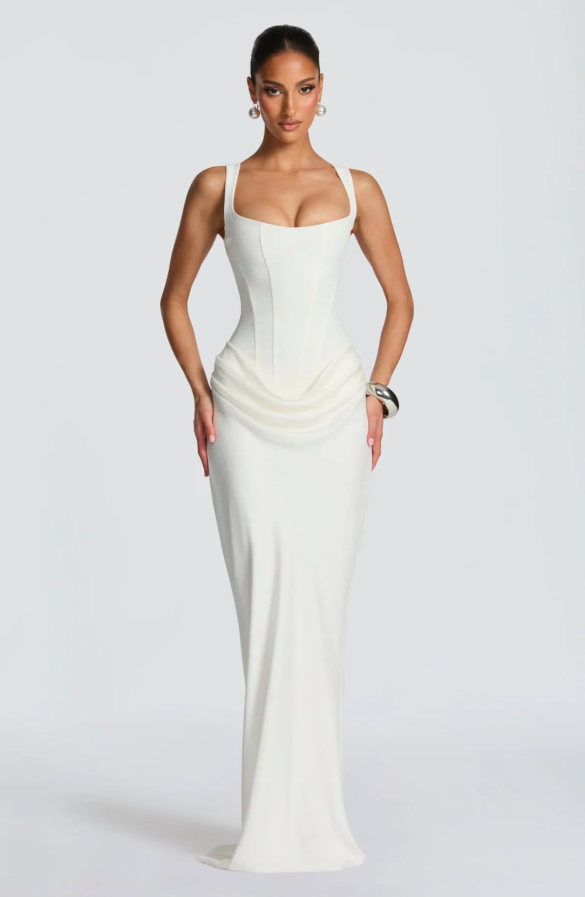 Vestido Drapeado Serena de la Estrella
