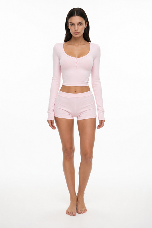 Conjunto de Manga Larga Violeta de la Riviera