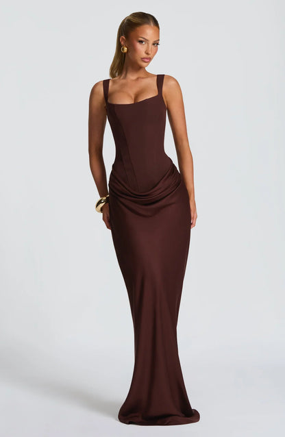 Vestido Drapeado Serena de la Estrella
