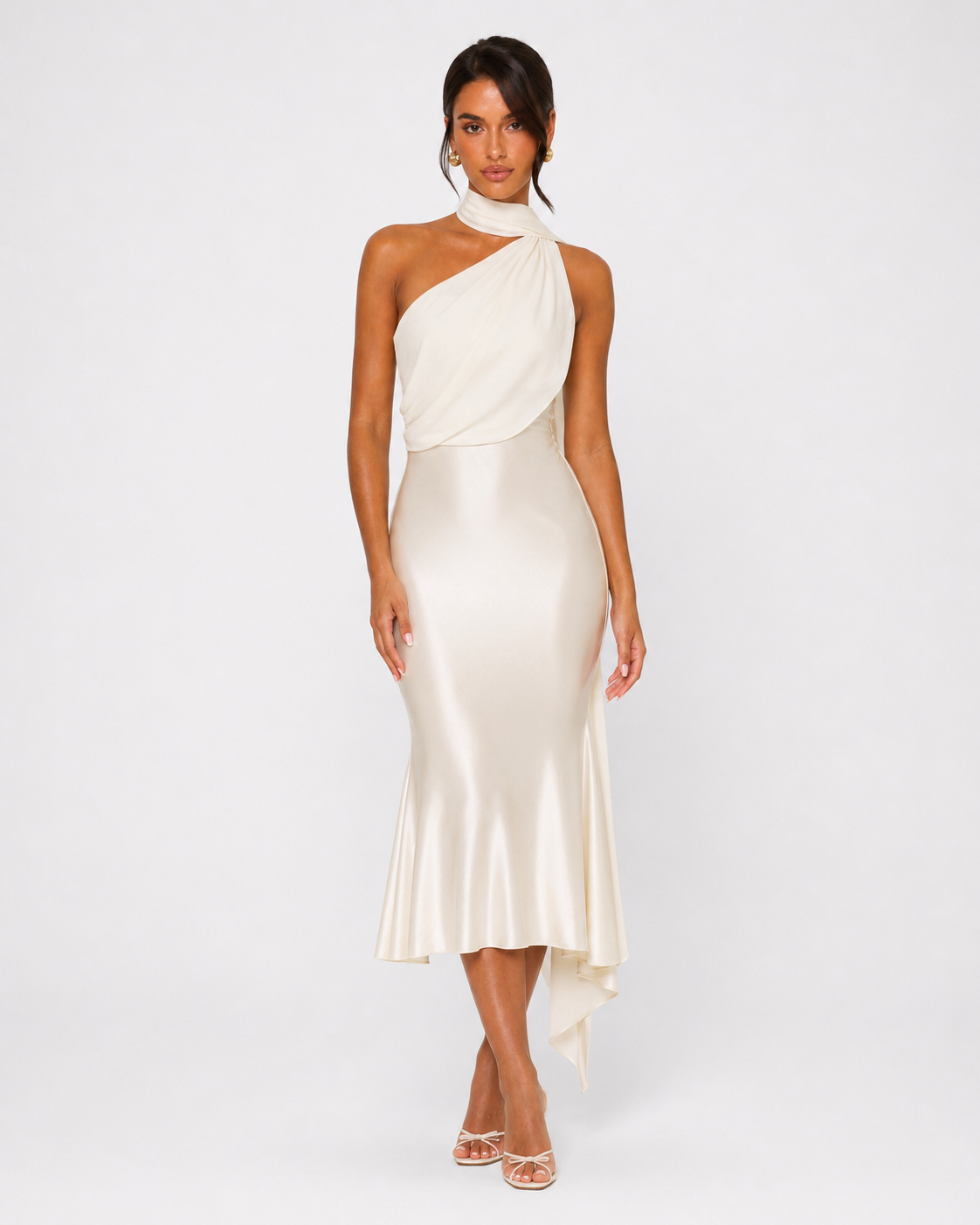 Vestido Midi de Satén Seraphina