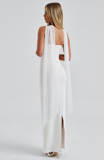 Vestido sin Tirantes Celeste del Alba
