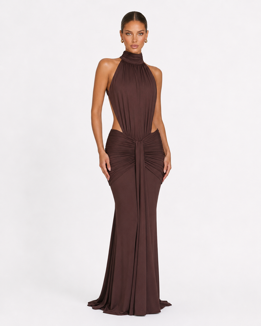 Vestido con Espalda Abierta Primavera de la Brisa