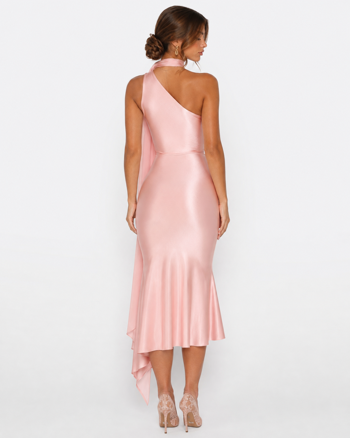 Vestido Midi de Satén Seraphina