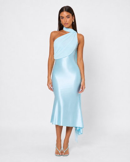 Vestido Midi de Satén Seraphina