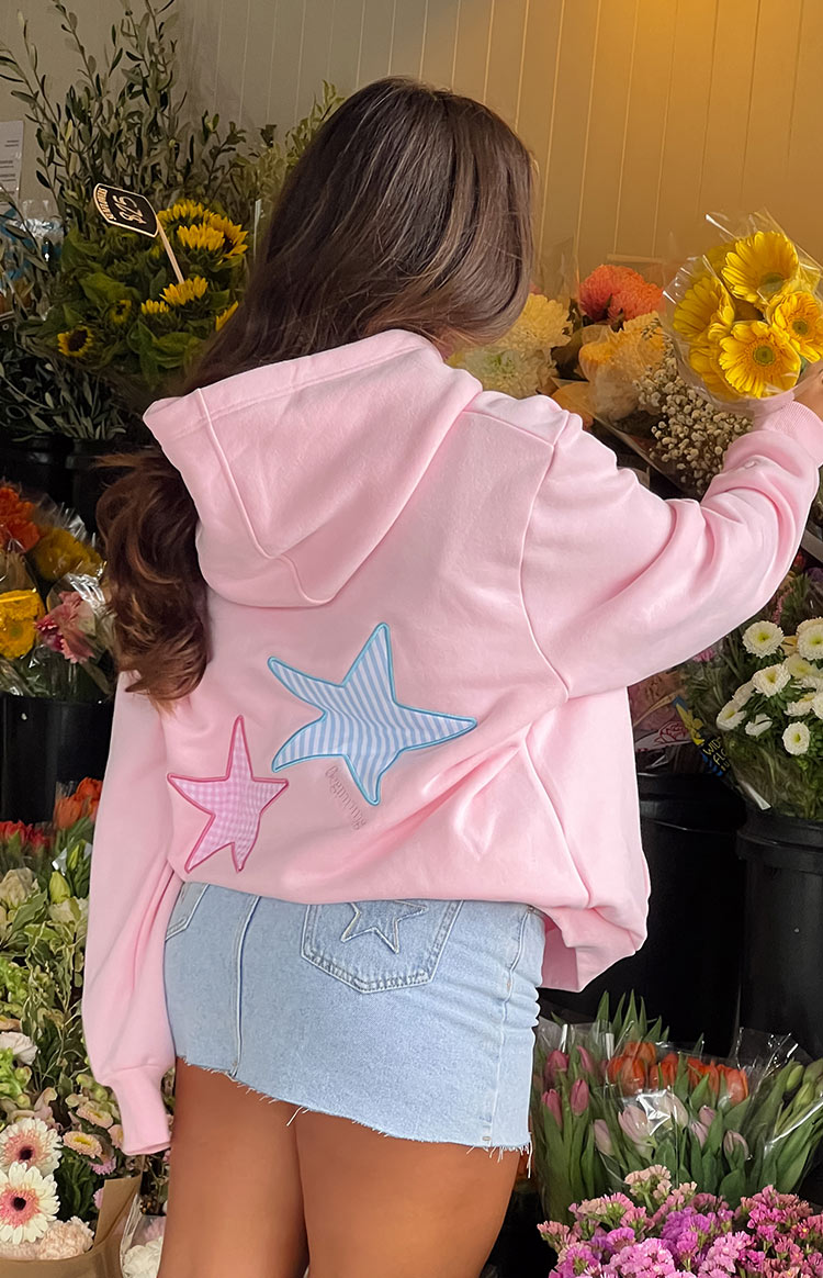 Sudadera Oversize con Capucha y Estrellas