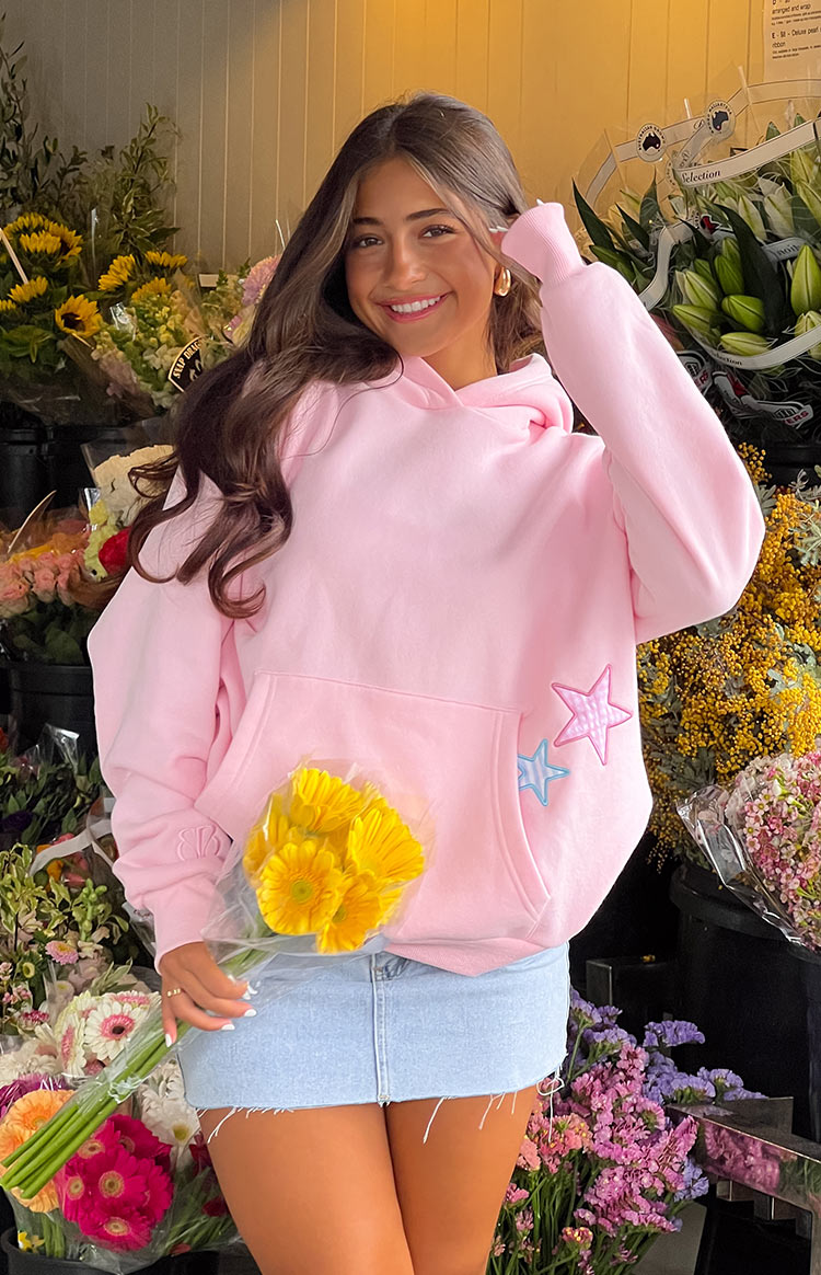 Sudadera Oversize con Capucha y Estrellas