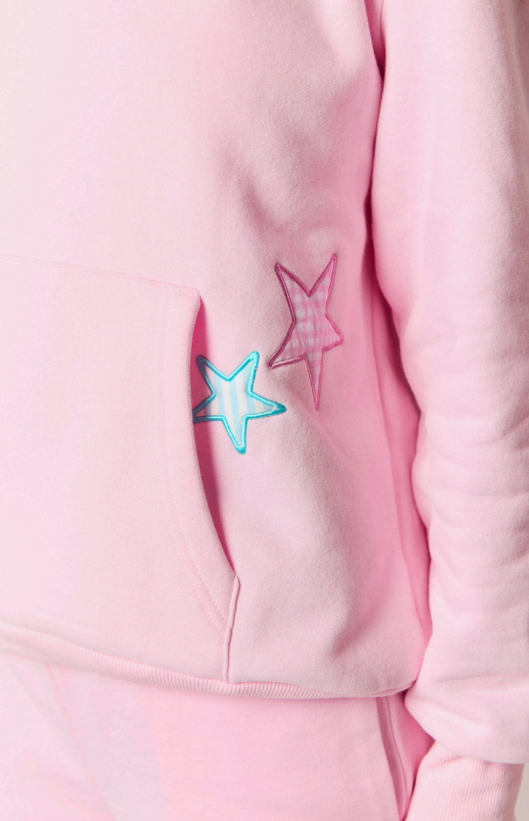 Sudadera Oversize con Capucha y Estrellas