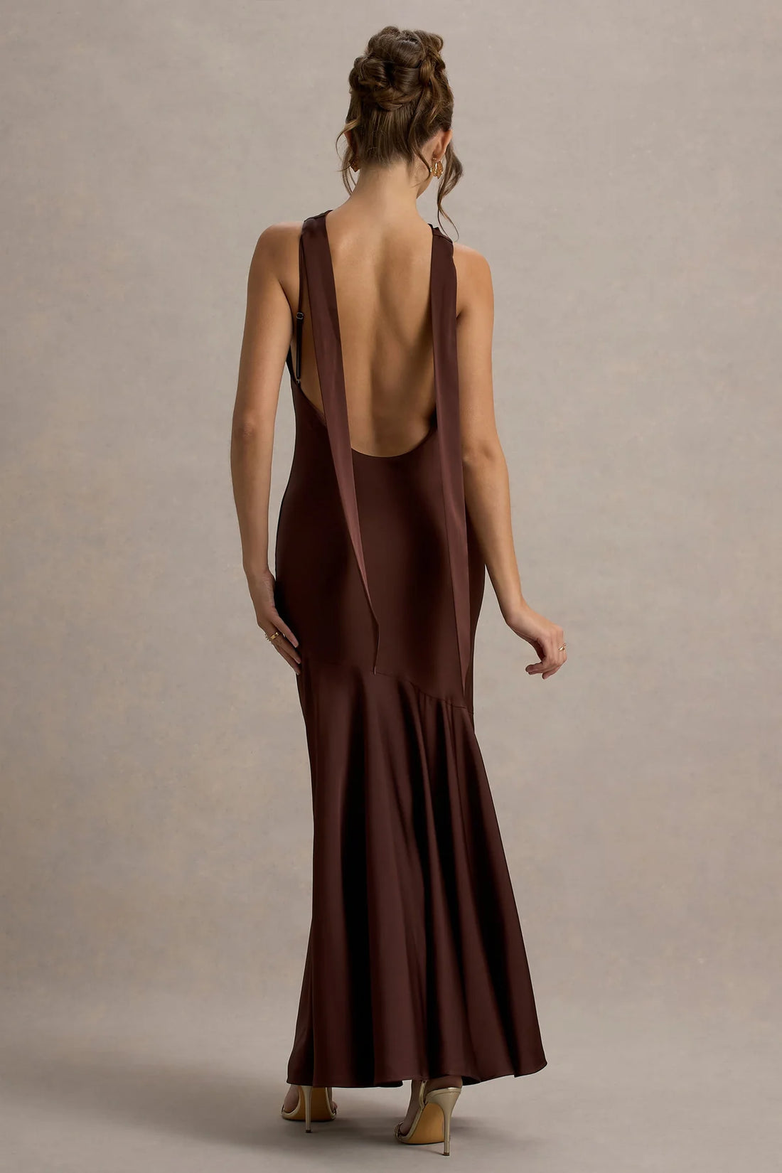 Vestido Largo Burdeos Elegance