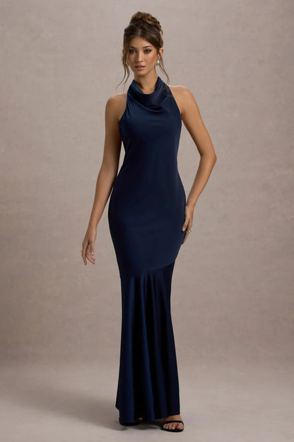 Vestido Largo Burdeos Elegance