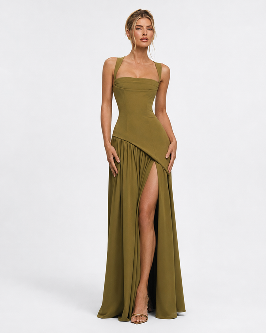 Vestido Largo con Corsé Brisa de Primavera