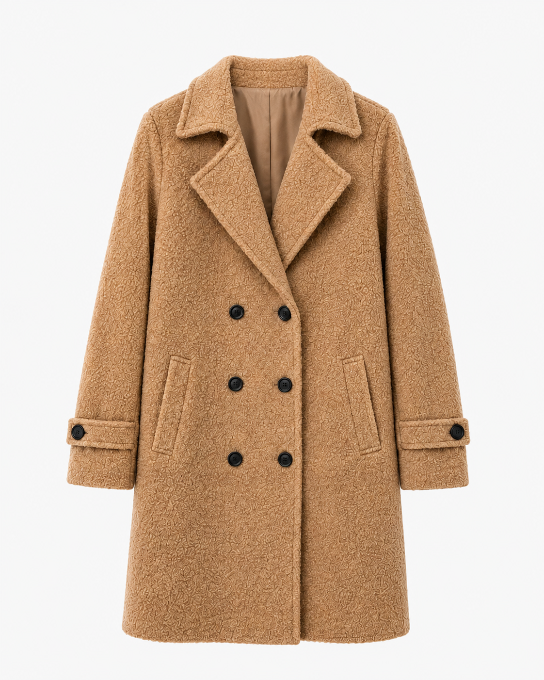 Chaqueta Sorrento Camel detalle