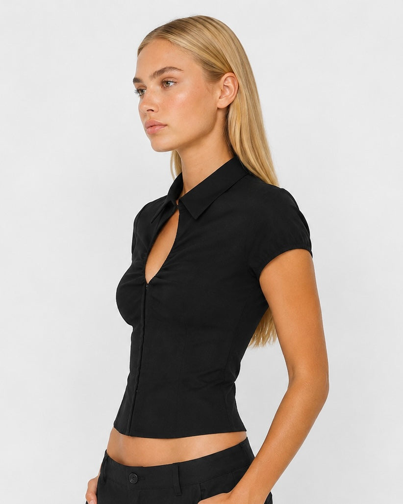Top Ajustado Rosa del Sol