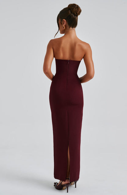 Vestido sin Tirantes Celeste del Alba