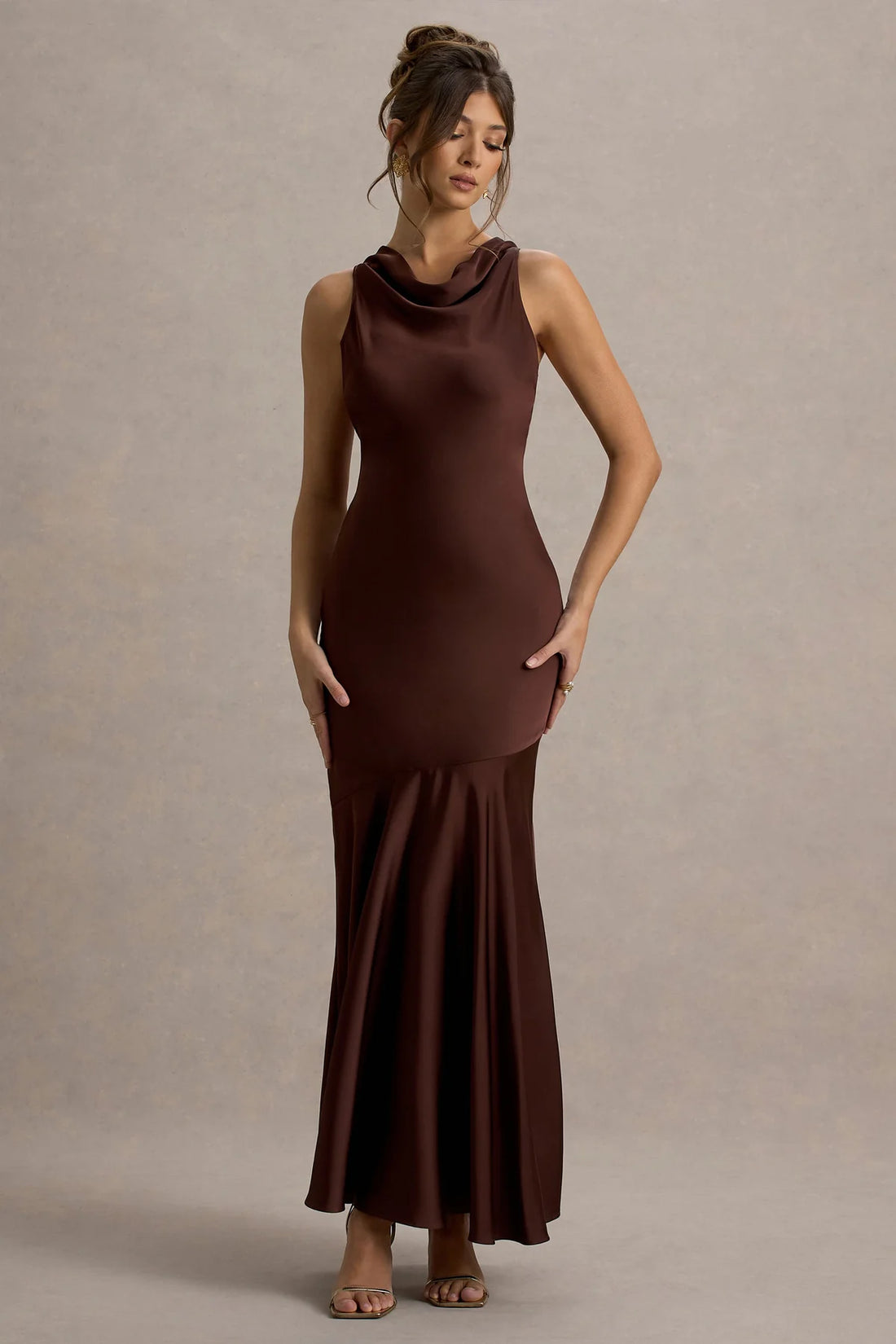 Vestido Largo Burdeos Elegance