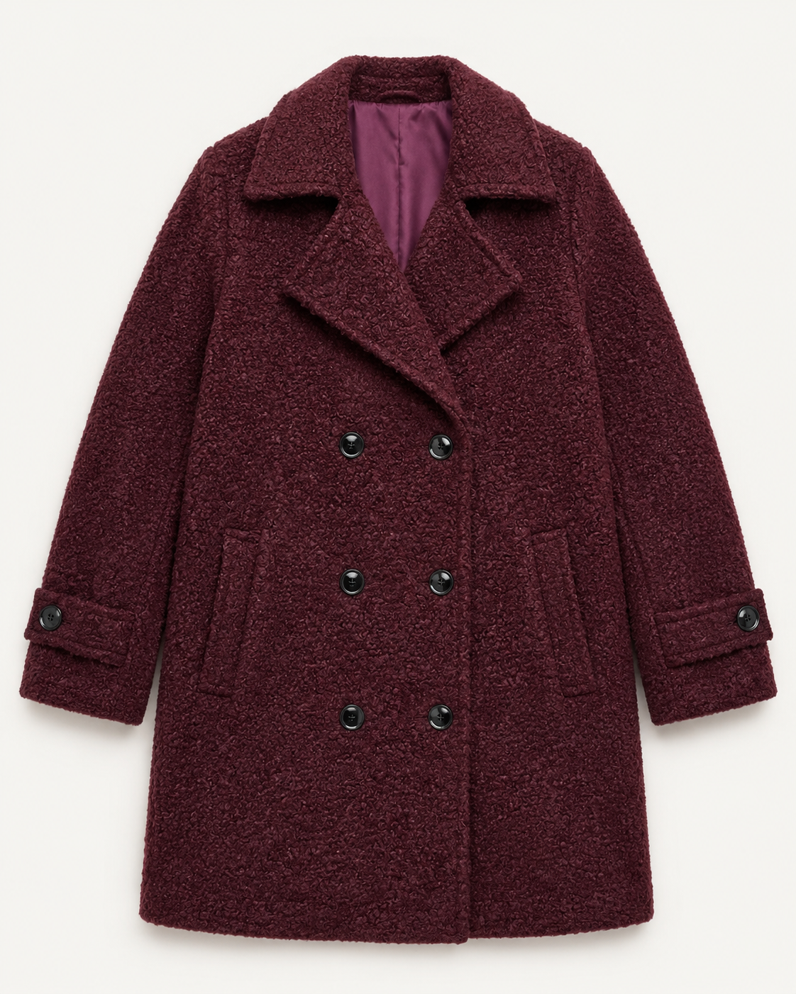 Chaqueta Sorrento Burdeos detalle