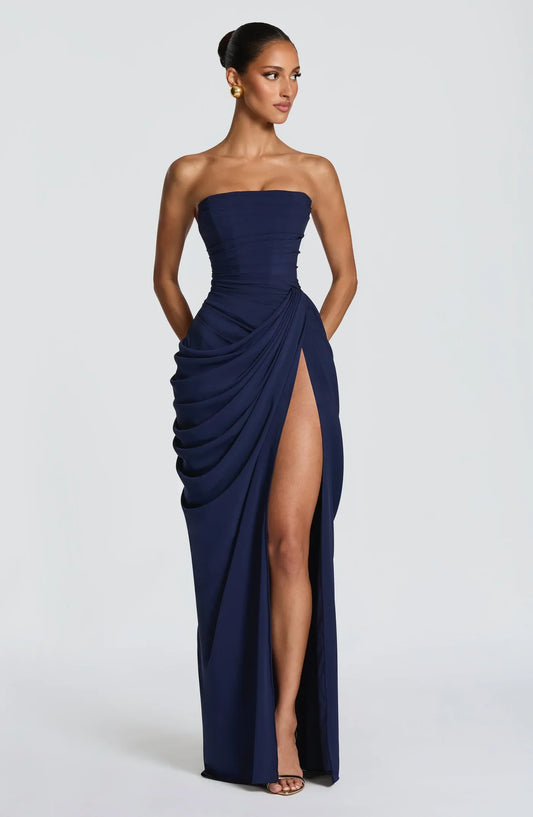 Vestido sin Tirantes Perla de la Marea