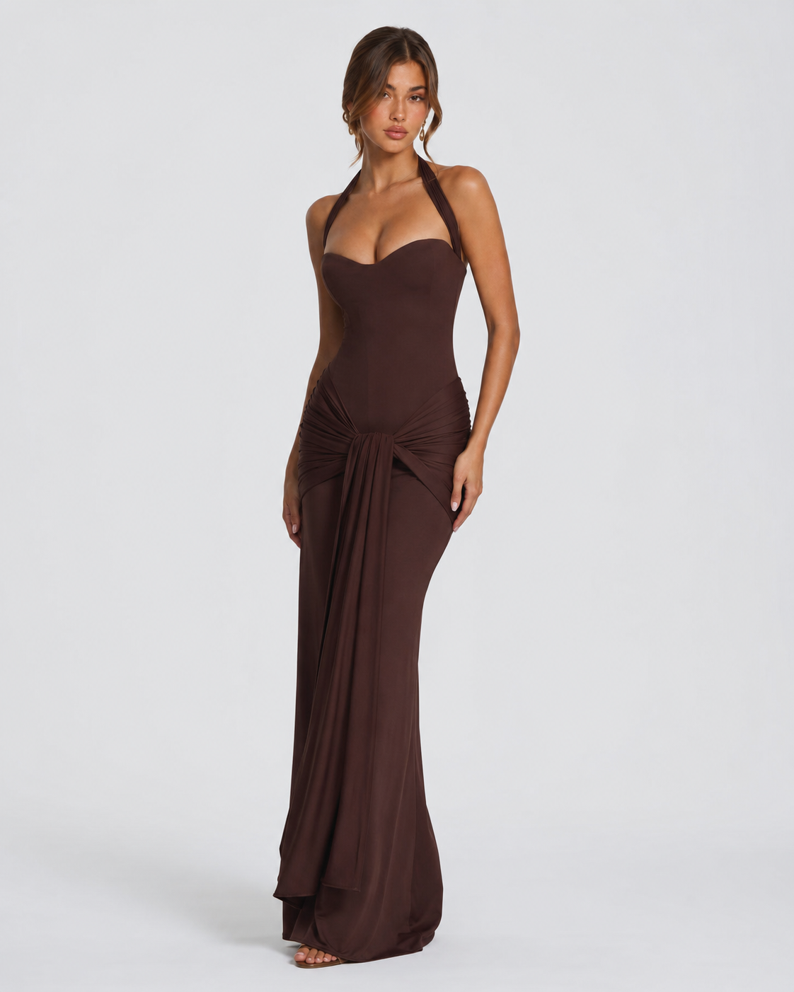 Vestido Largo Halter Brisa