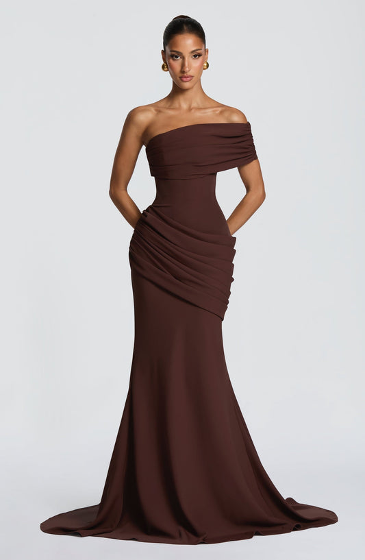 Vestido Drapeado Alba de la Marea