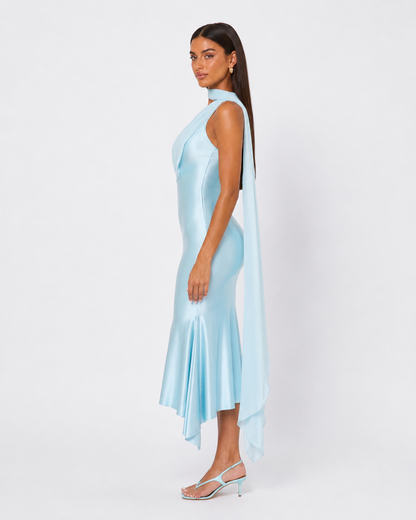 Vestido Midi de Satén Seraphina