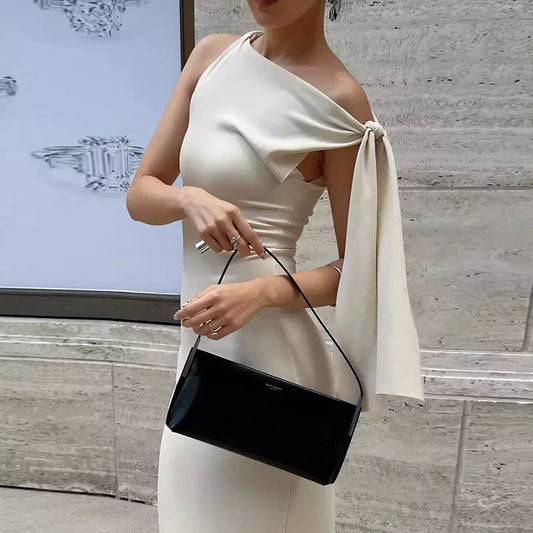Vestido Largo de Un Hombro Celeste de la Estrella