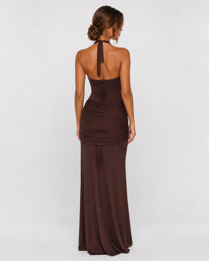 Vestido Largo Halter Brisa