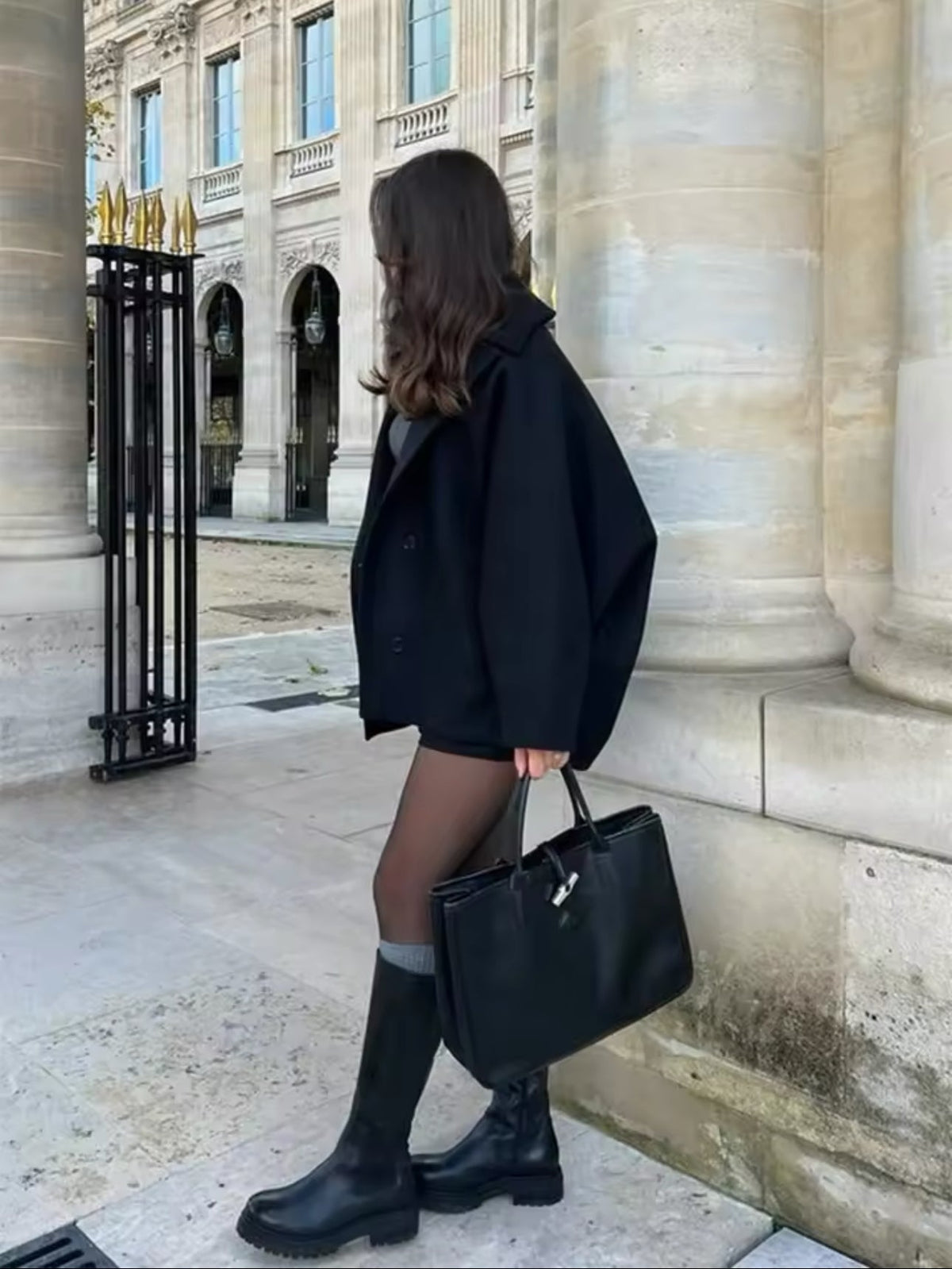 Abrigo de Lana Oversize Viola