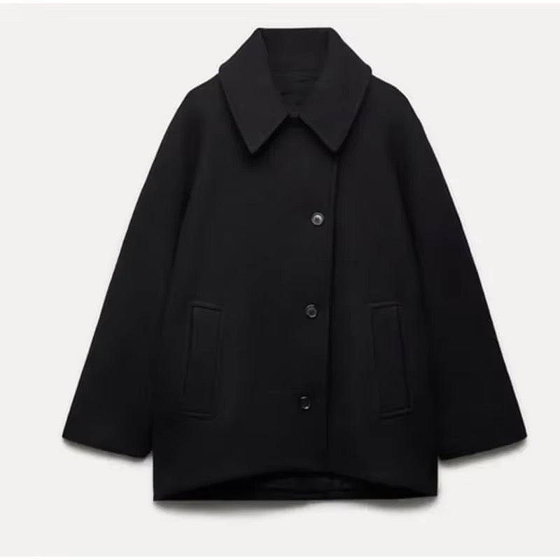Abrigo de Lana Oversize Viola